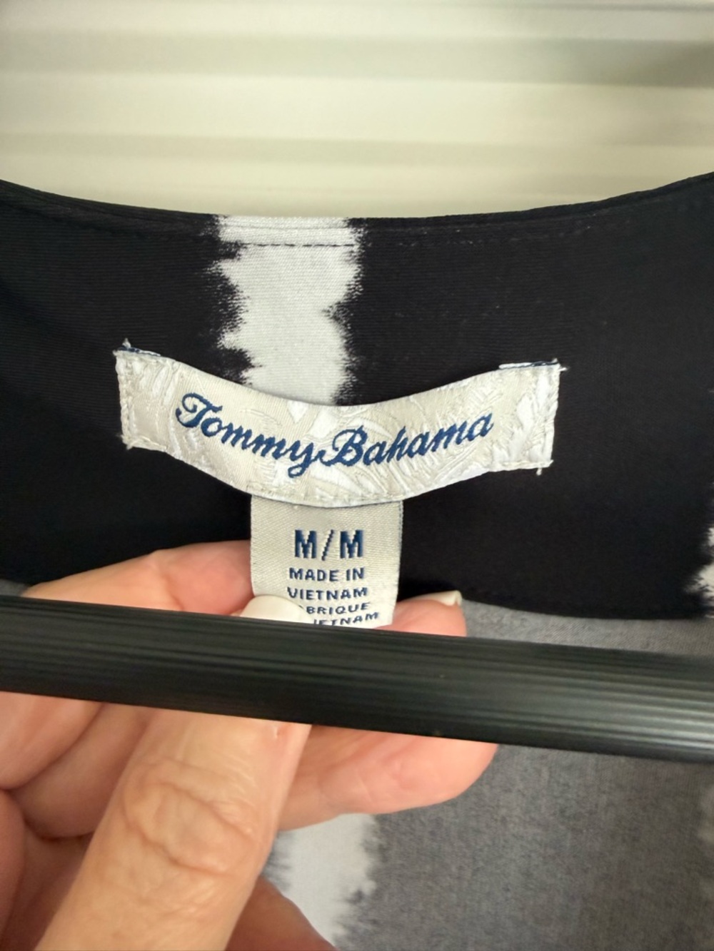 Tommy Bahama Clara Tie Dive Black and White Striped Maxi Dress -medium - Picture 4 of 5